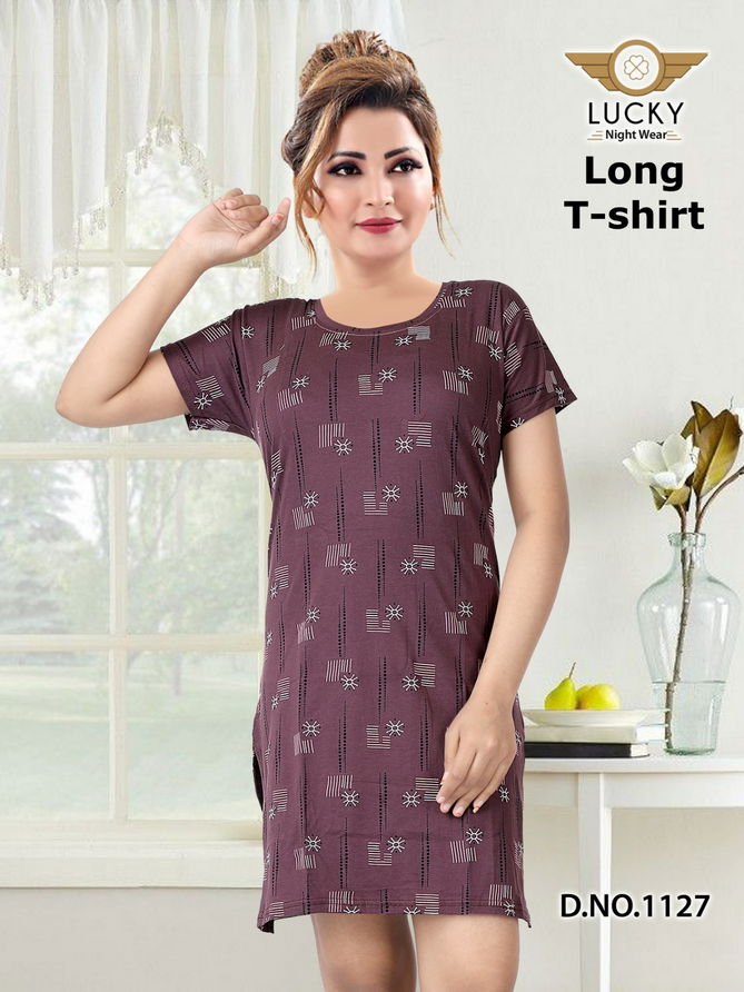 Lucky Hosiery Cotton Night Suits Ladies Top Catalog